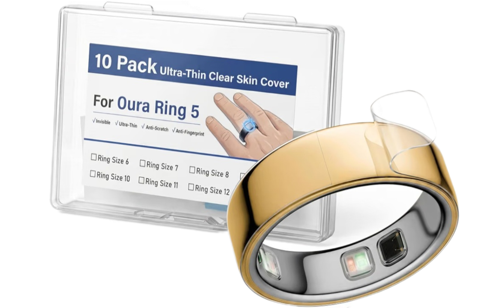 Ultra-Thin Clear Cover Compatible with Ou-ra Ring